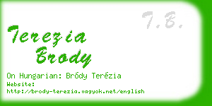 terezia brody business card